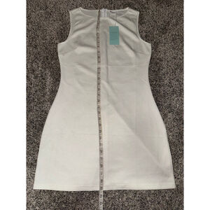 Women's WHLL Sleeveless Mini Dress White Size M​